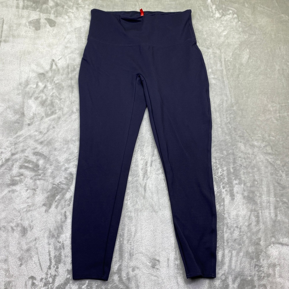 SPANX Navy Blue High Waist Leggings Women's L/G Athletic‎ Comfort Grunge